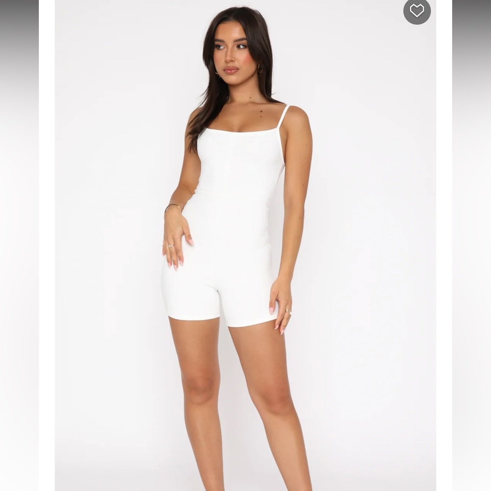 NWOT clearly into you playsuit off white white fox romper